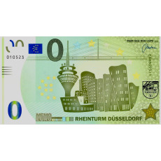 0 Euro biljet Rheinturm Düsseldorf 0 Euro biljet Rheinturm Düsseldorf